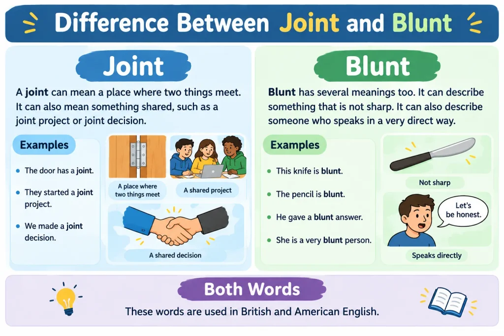 Difference Between Joint and Blunt