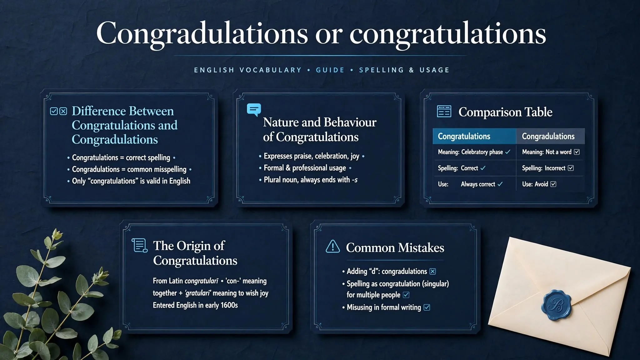 congratulations or congradulations