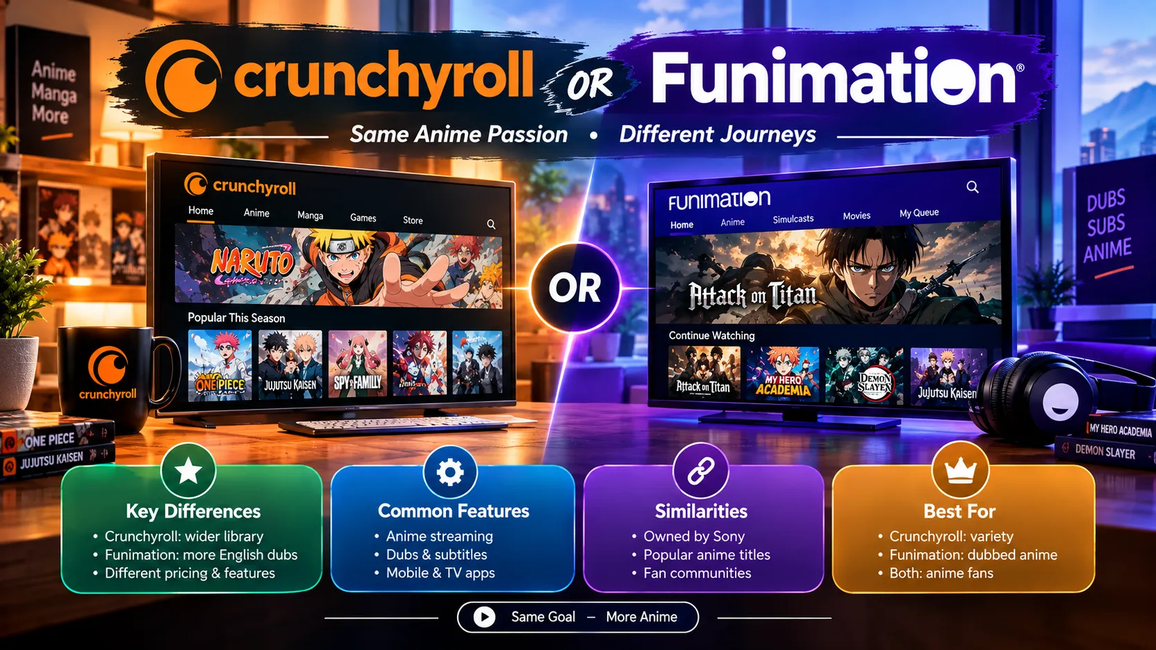 Crunchyroll or Funimation