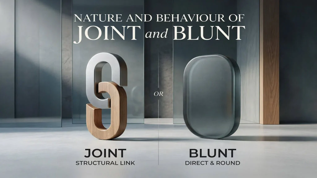 Nature and Behaviour of Joint and Blunt