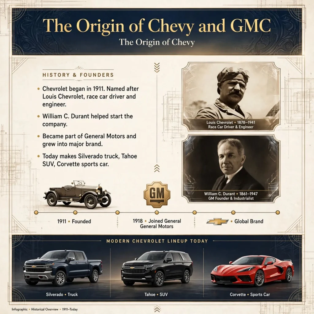 The Origin of Chevy and GMC