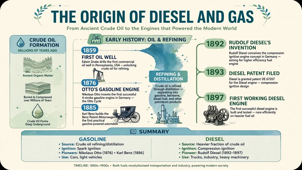 The Origin of Diesel and Gas
