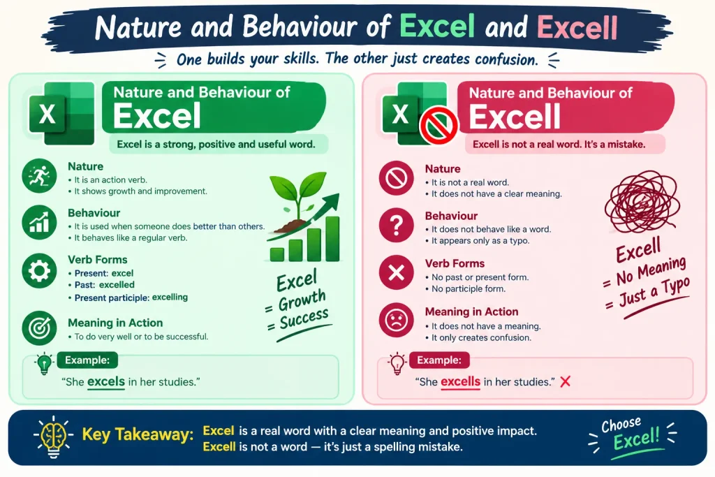Nature and Behaviour of Excel and Excell