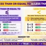 less than or