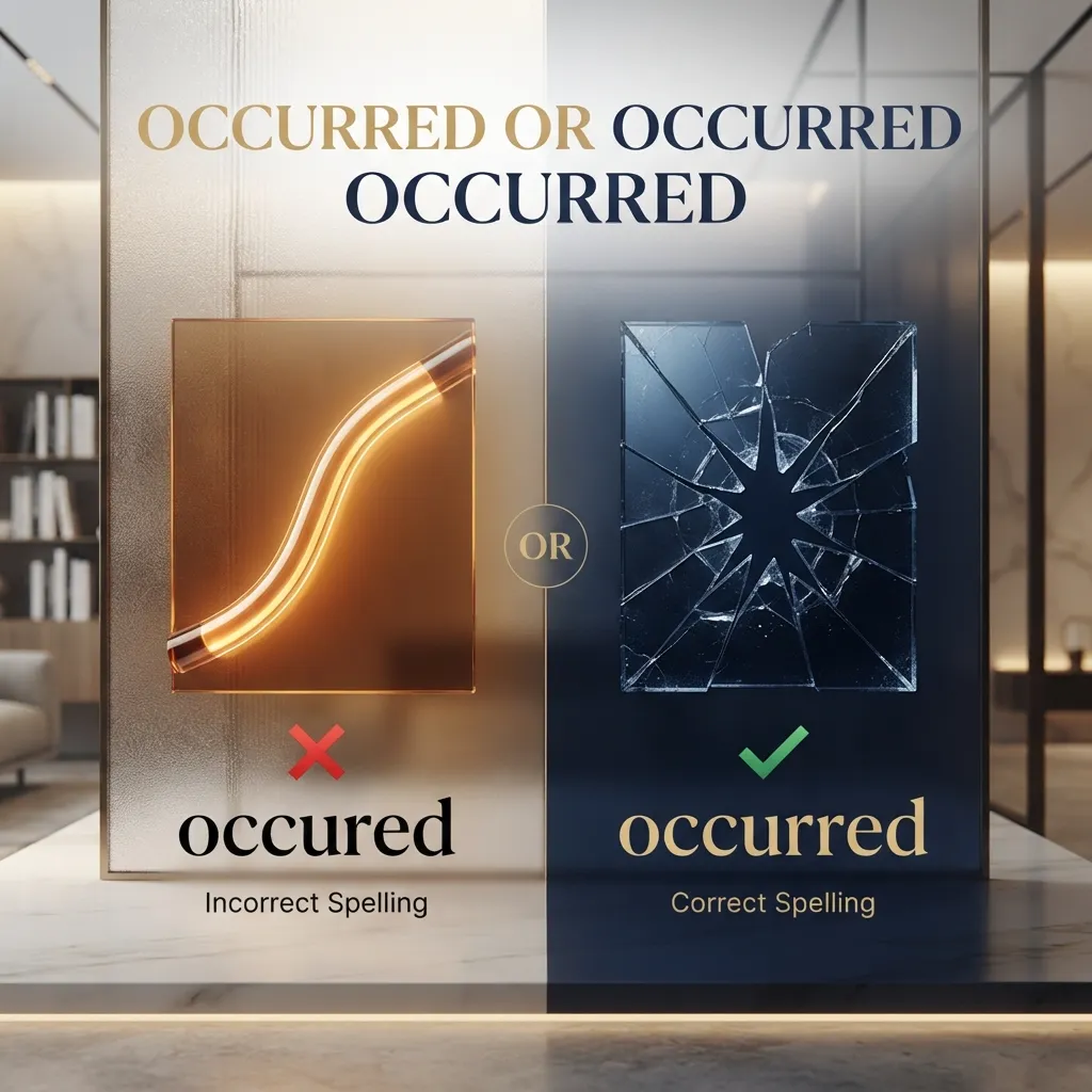 occured or occurred