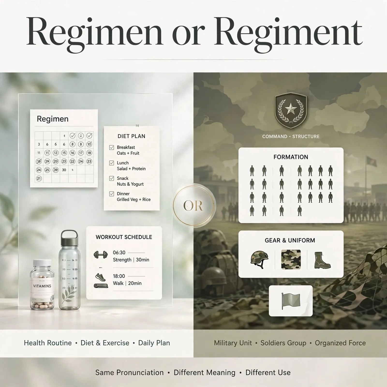 Regimen or Regiment